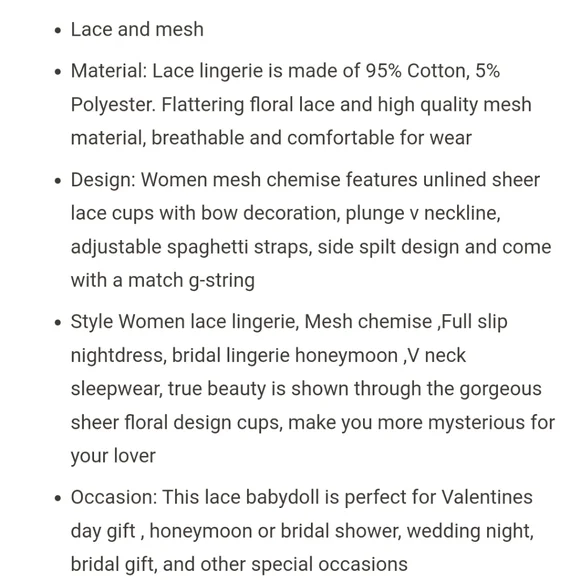 ✖️SOLD✖️Blue lace babydoll chemise slip dress - Picture 7 of 9